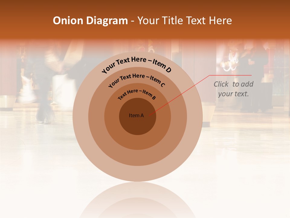 People Shopping Inside A Mall (Focus Is More On The Front Areas & Sharpness Is A Little Off To Highlight Motion & Obscure Logos/Faces, Photo Composition Allows You To Add Text & Other Contents Easily) PowerPoint Template