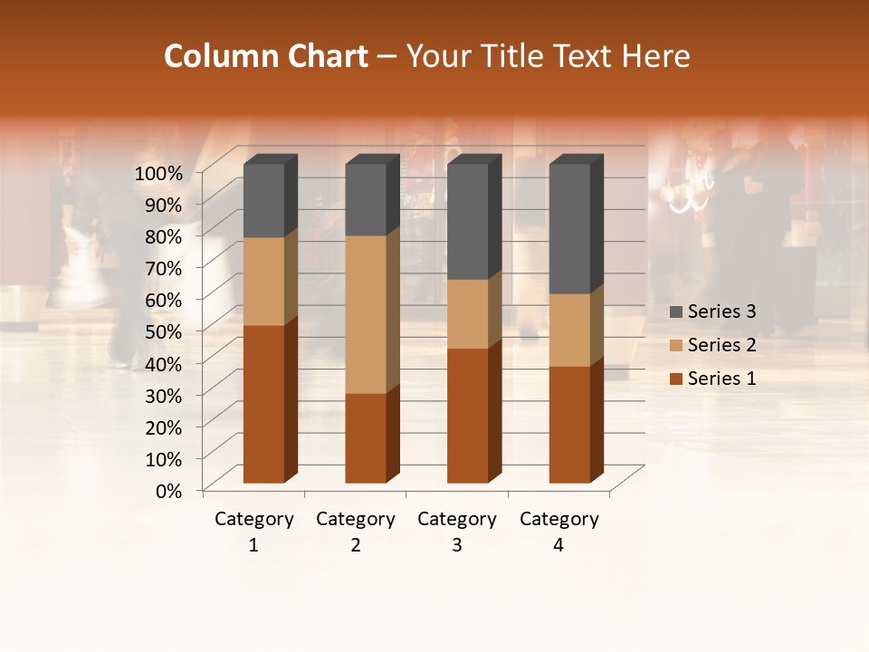 People Shopping Inside A Mall (Focus Is More On The Front Areas & Sharpness Is A Little Off To Highlight Motion & Obscure Logos/Faces, Photo Composition Allows You To Add Text & Other Contents Easily) PowerPoint Template