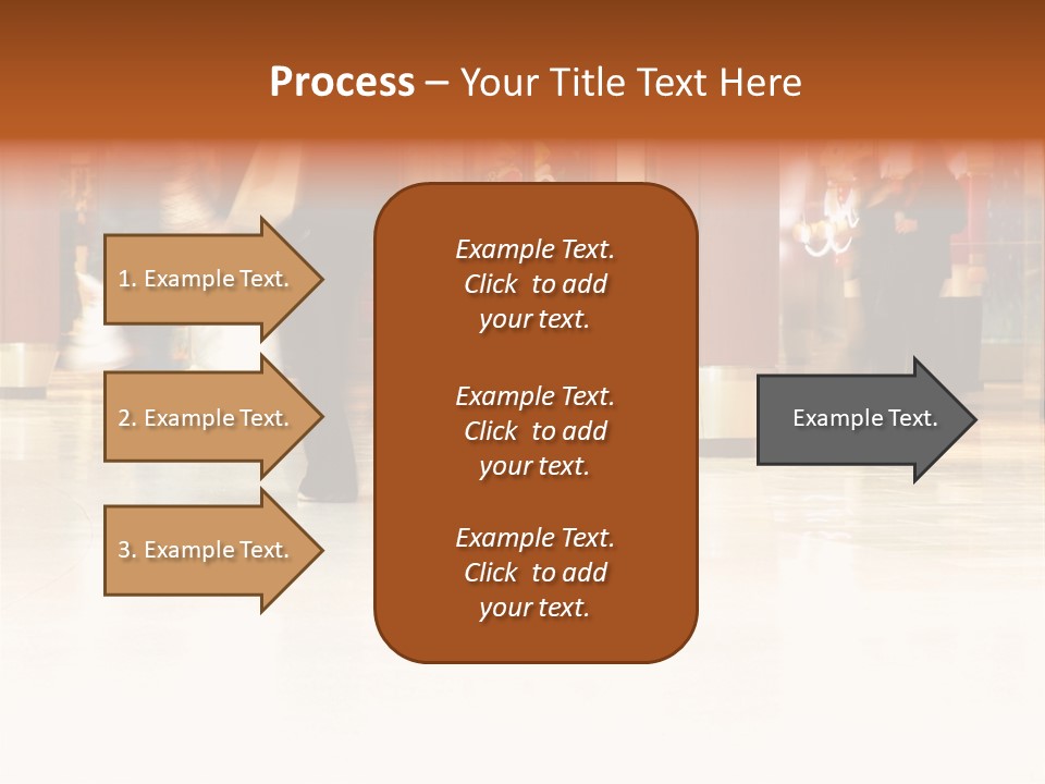 People Shopping Inside A Mall (Focus Is More On The Front Areas & Sharpness Is A Little Off To Highlight Motion & Obscure Logos/Faces, Photo Composition Allows You To Add Text & Other Contents Easily) PowerPoint Template