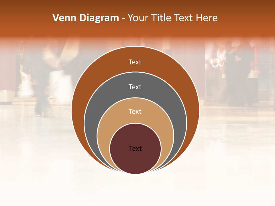 People Shopping Inside A Mall (Focus Is More On The Front Areas & Sharpness Is A Little Off To Highlight Motion & Obscure Logos/Faces, Photo Composition Allows You To Add Text & Other Contents Easily) PowerPoint Template