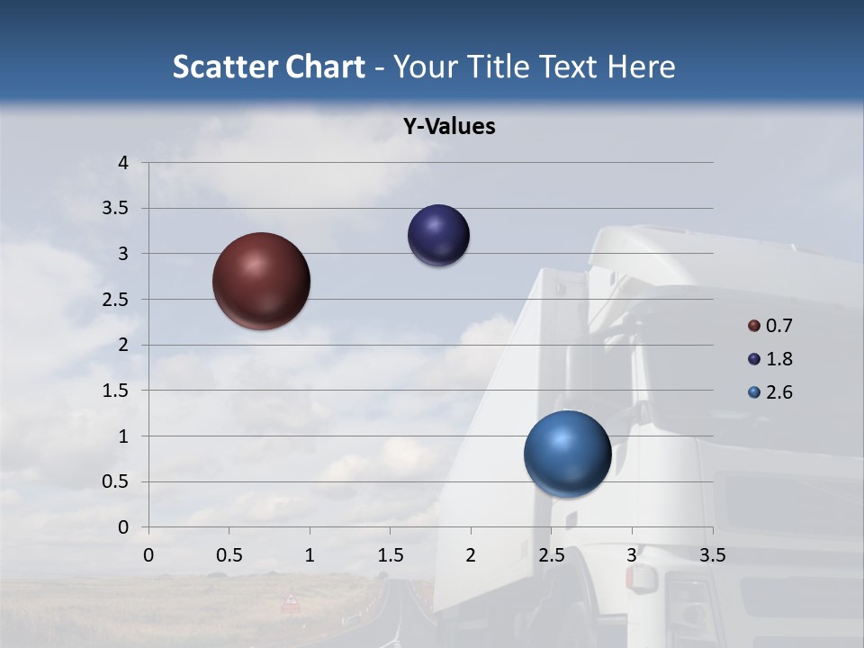 The Lorry On A Road PowerPoint Template