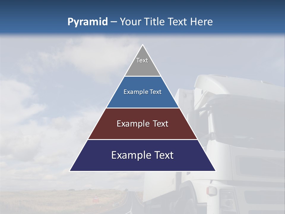 The Lorry On A Road PowerPoint Template