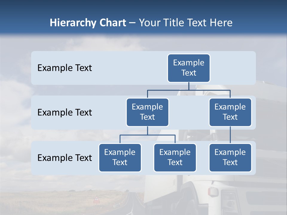 The Lorry On A Road PowerPoint Template