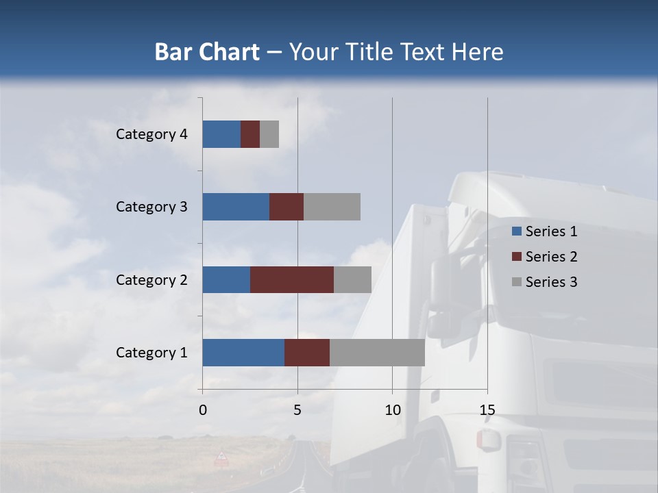 The Lorry On A Road PowerPoint Template
