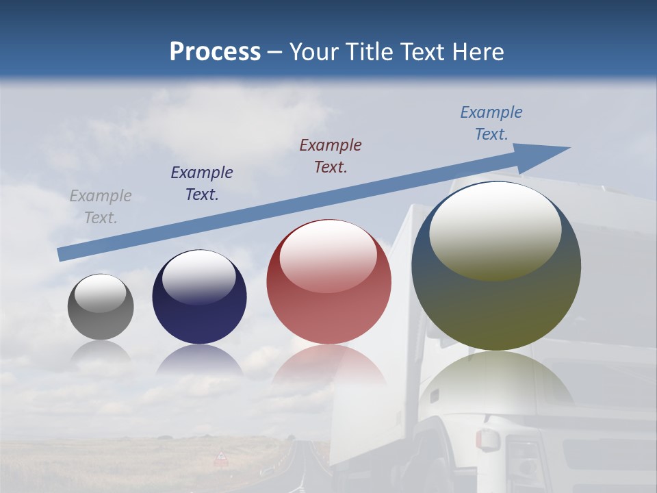 The Lorry On A Road PowerPoint Template
