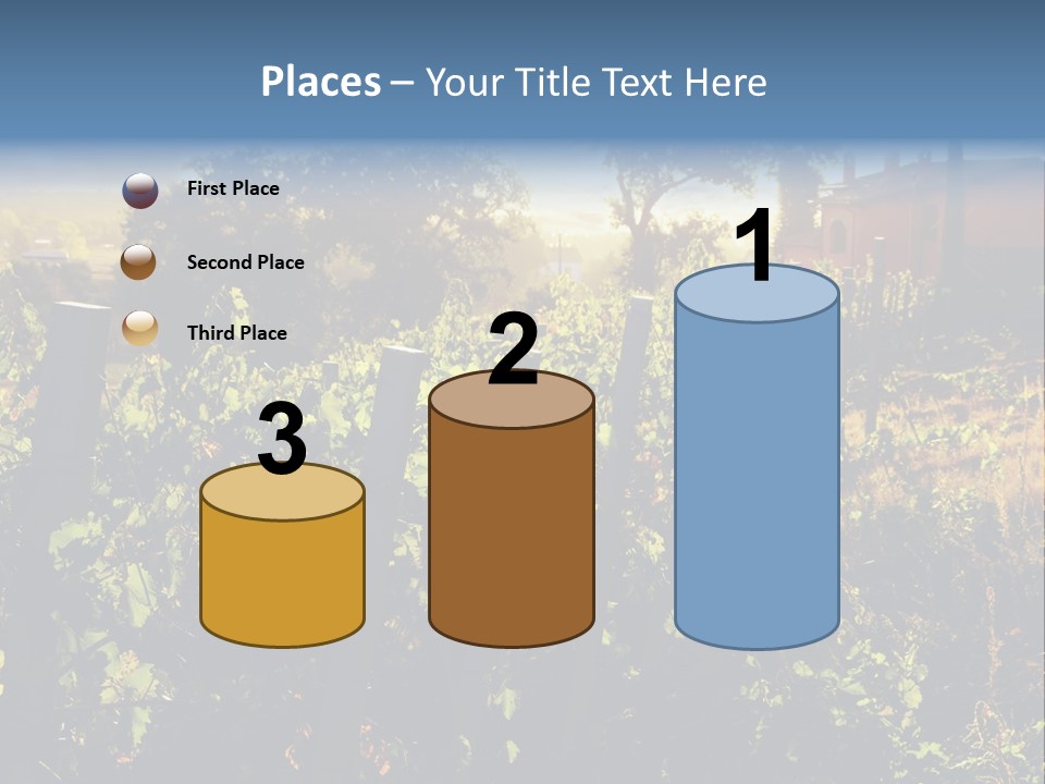 A Field With A Fence And A House In The Background PowerPoint Template