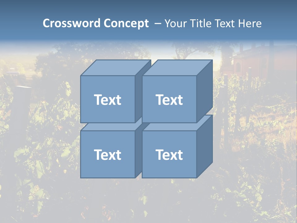A Field With A Fence And A House In The Background PowerPoint Template