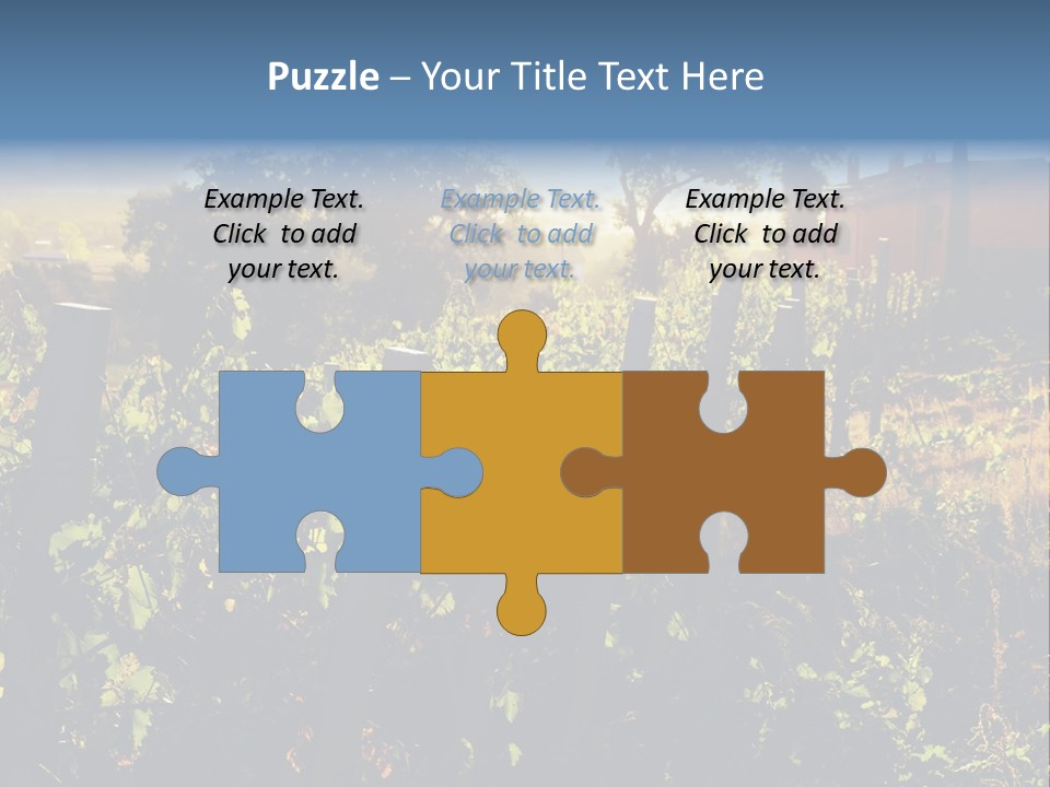 A Field With A Fence And A House In The Background PowerPoint Template