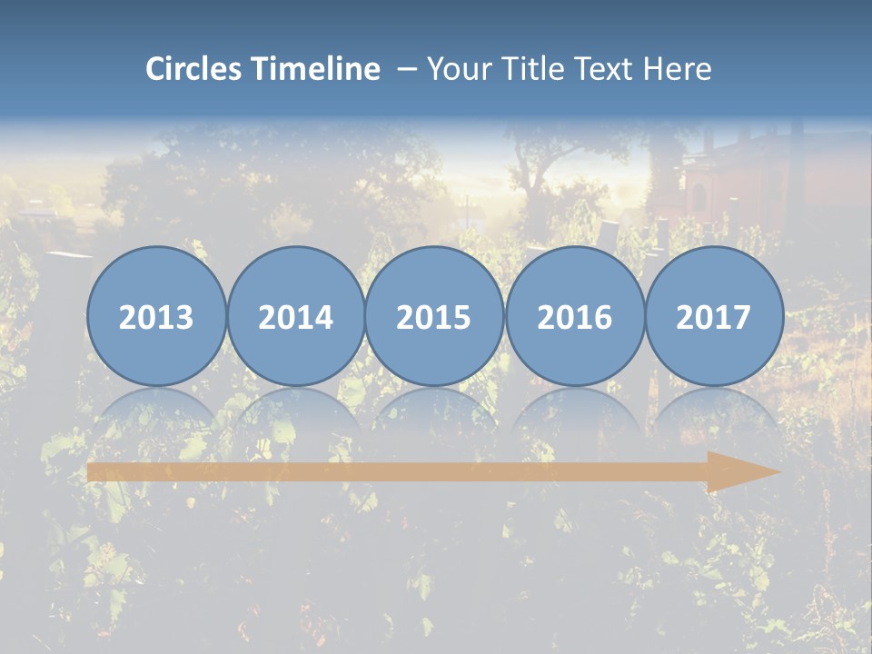 A Field With A Fence And A House In The Background PowerPoint Template