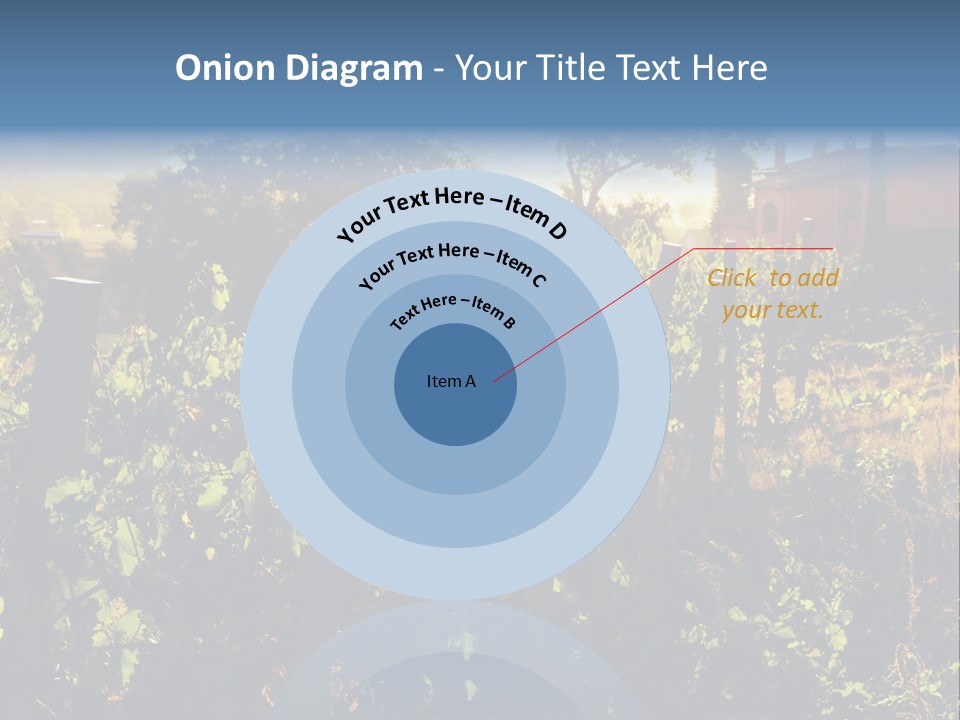A Field With A Fence And A House In The Background PowerPoint Template