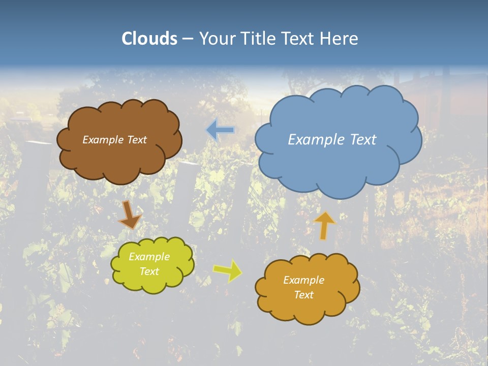 A Field With A Fence And A House In The Background PowerPoint Template