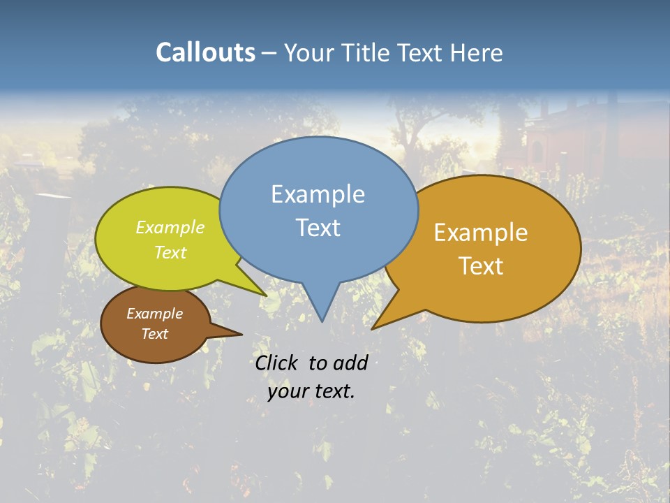 A Field With A Fence And A House In The Background PowerPoint Template