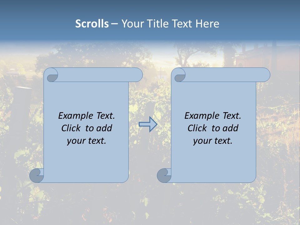 A Field With A Fence And A House In The Background PowerPoint Template