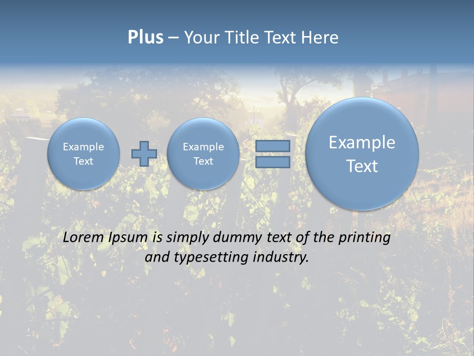 A Field With A Fence And A House In The Background PowerPoint Template