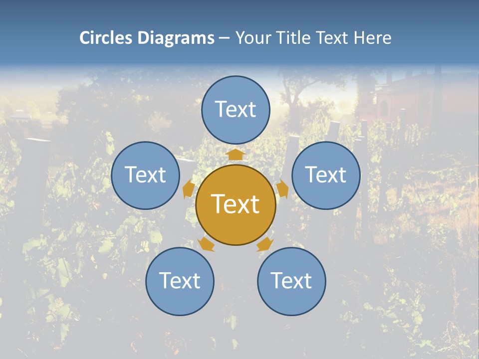 A Field With A Fence And A House In The Background PowerPoint Template