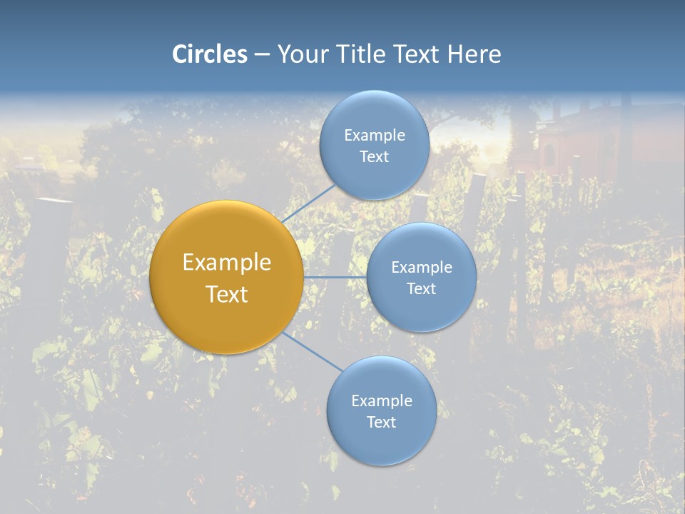 A Field With A Fence And A House In The Background PowerPoint Template