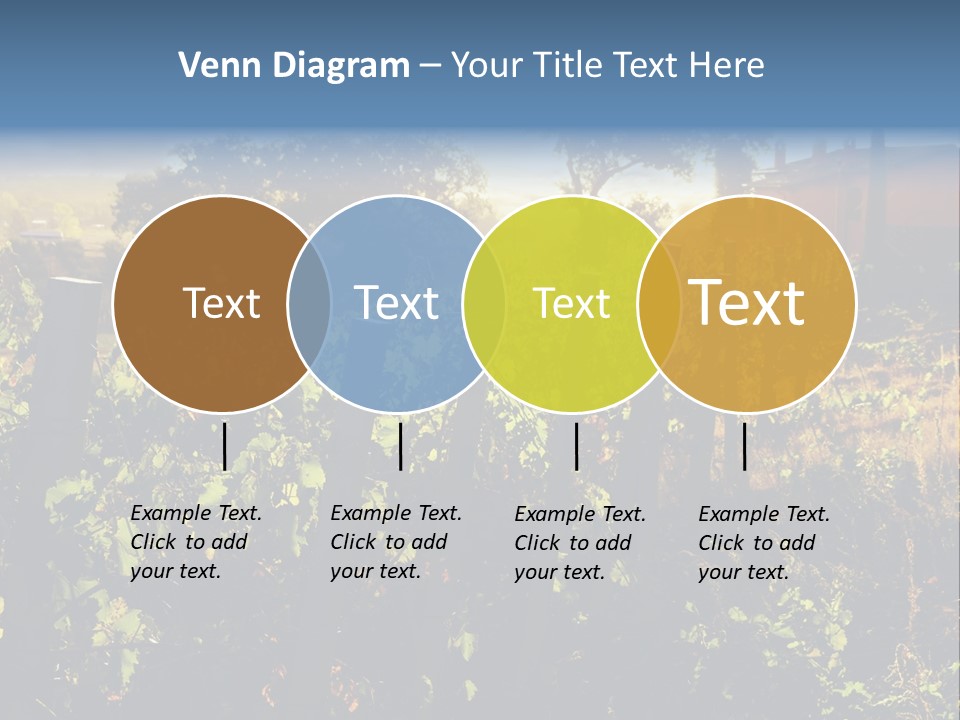 A Field With A Fence And A House In The Background PowerPoint Template