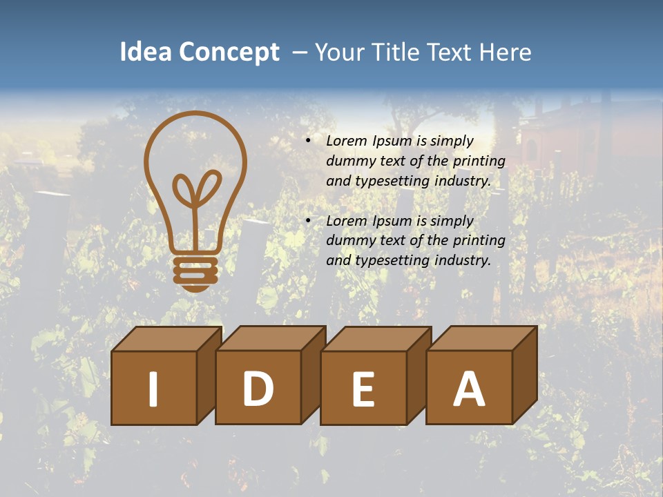 A Field With A Fence And A House In The Background PowerPoint Template