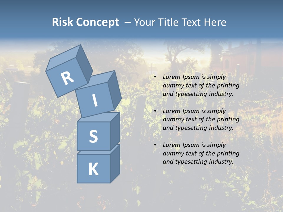 A Field With A Fence And A House In The Background PowerPoint Template