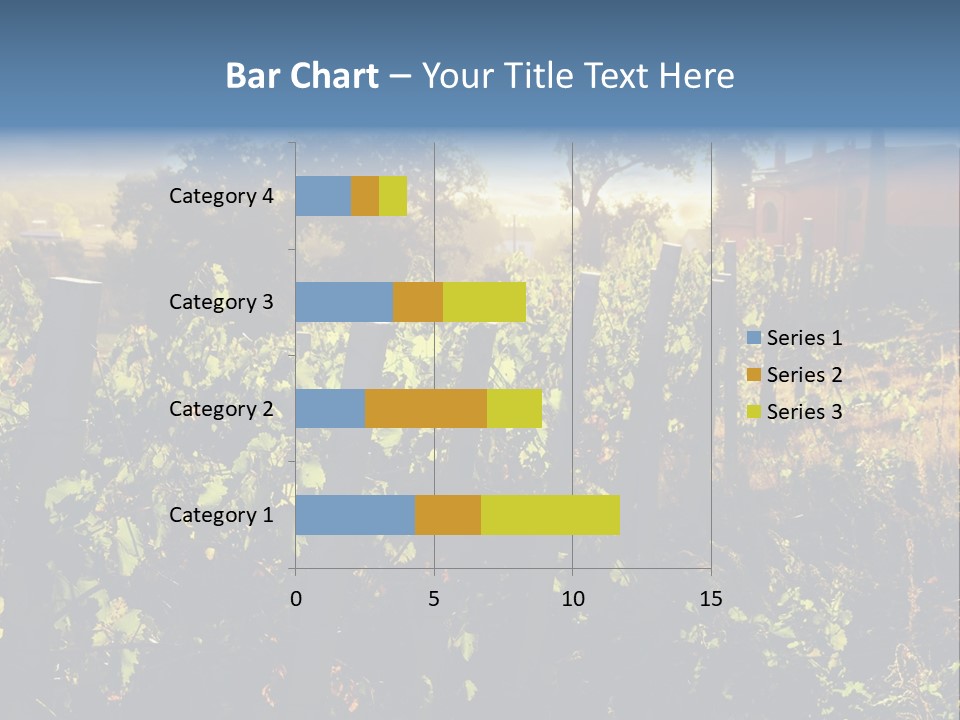A Field With A Fence And A House In The Background PowerPoint Template