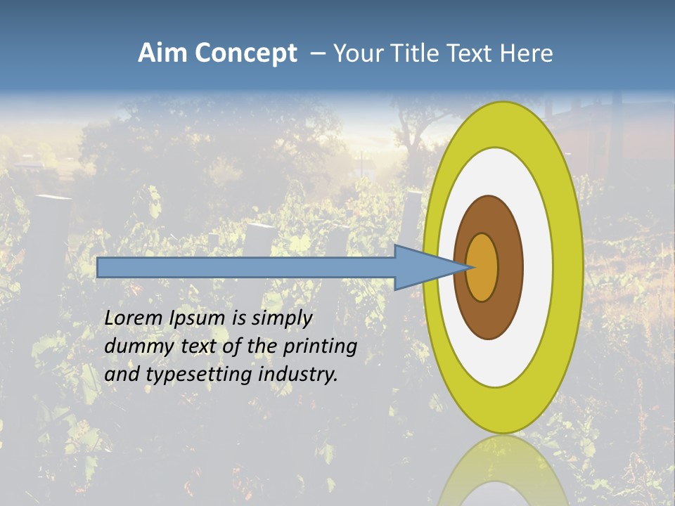 A Field With A Fence And A House In The Background PowerPoint Template