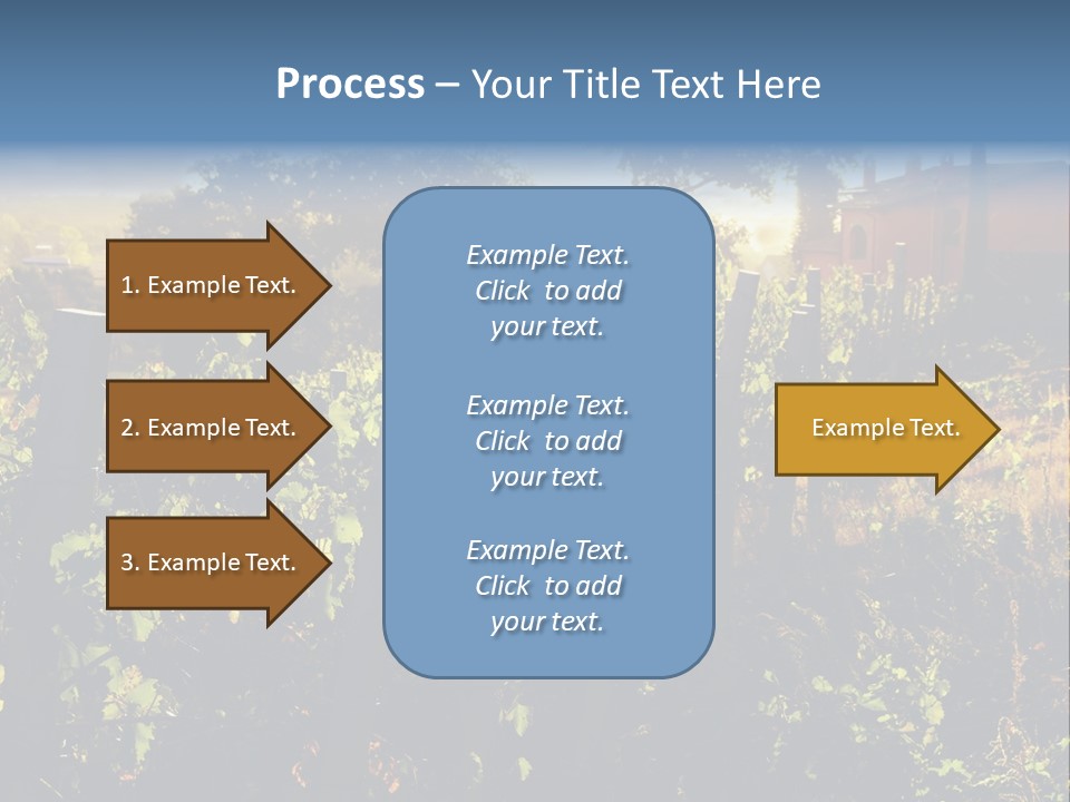 A Field With A Fence And A House In The Background PowerPoint Template