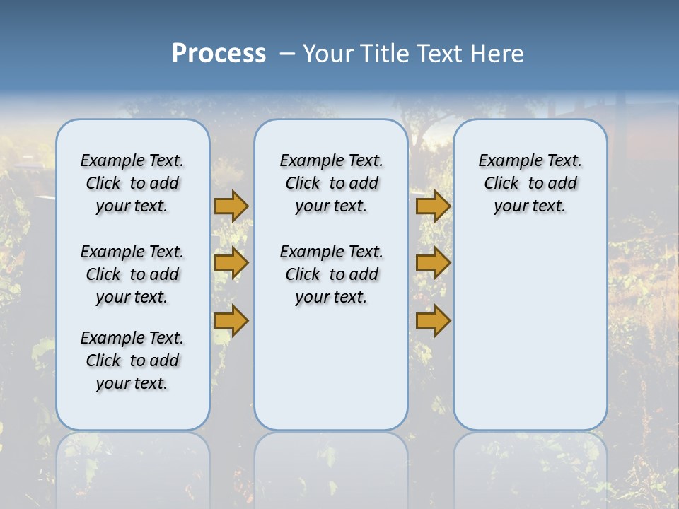 A Field With A Fence And A House In The Background PowerPoint Template