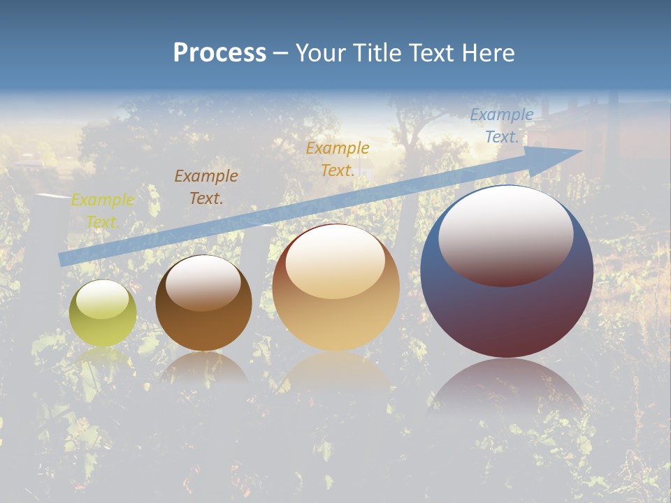 A Field With A Fence And A House In The Background PowerPoint Template