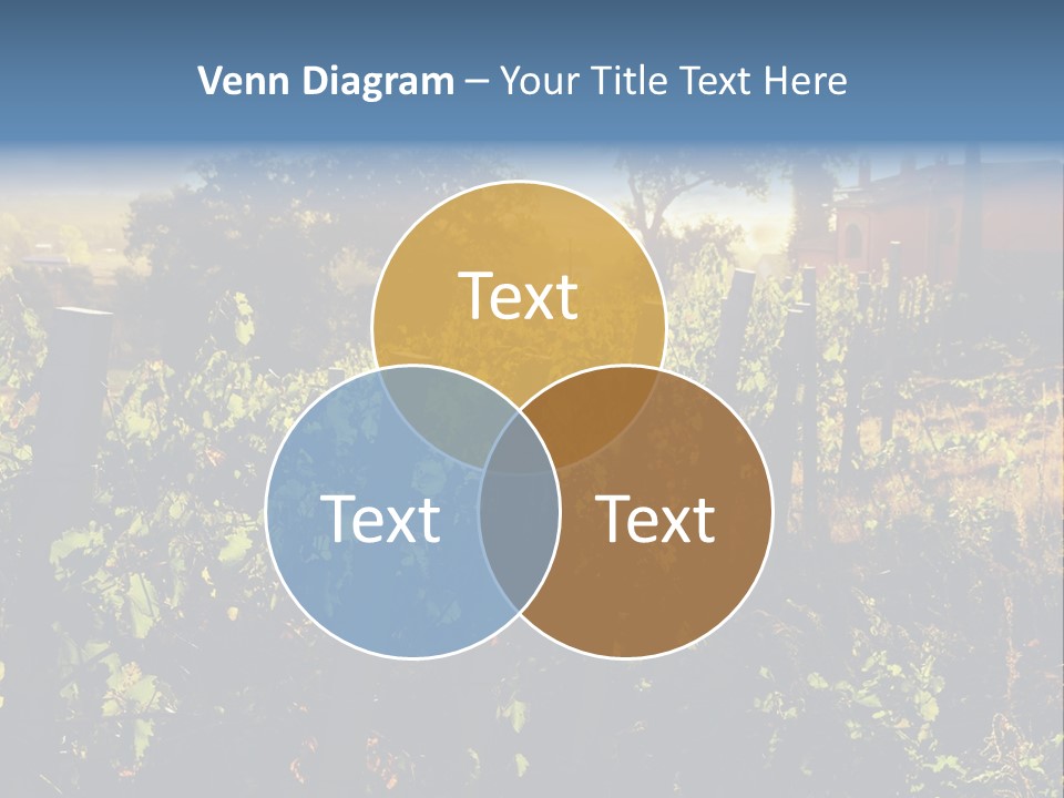 A Field With A Fence And A House In The Background PowerPoint Template
