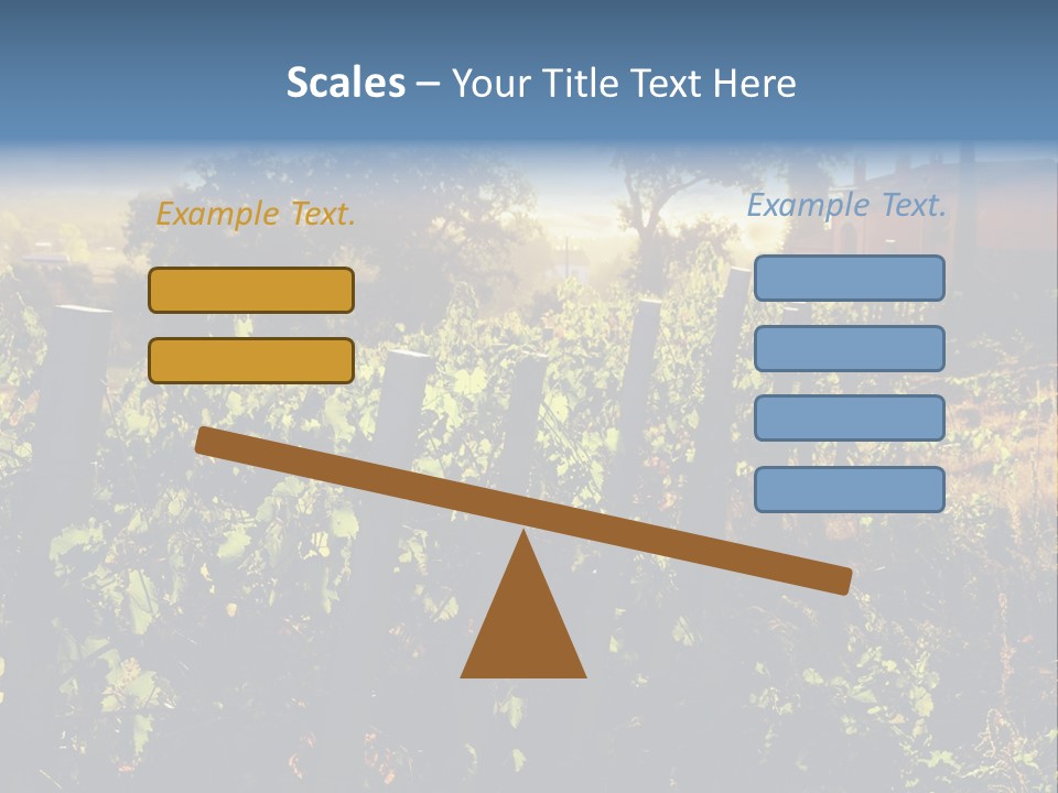 A Field With A Fence And A House In The Background PowerPoint Template