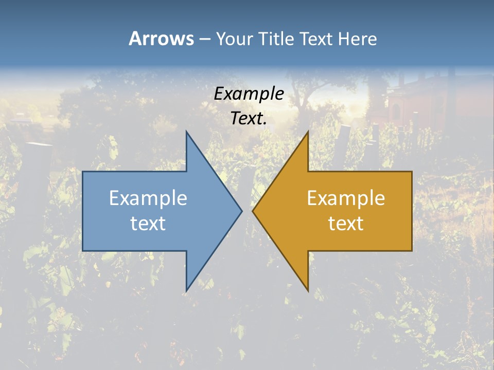 A Field With A Fence And A House In The Background PowerPoint Template