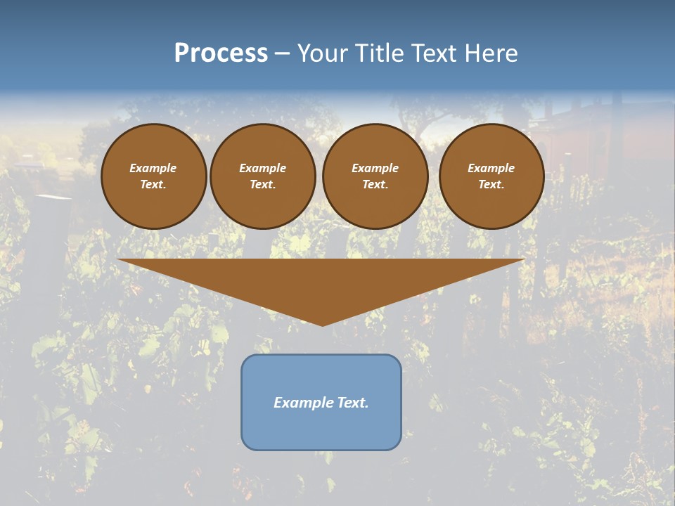 A Field With A Fence And A House In The Background PowerPoint Template