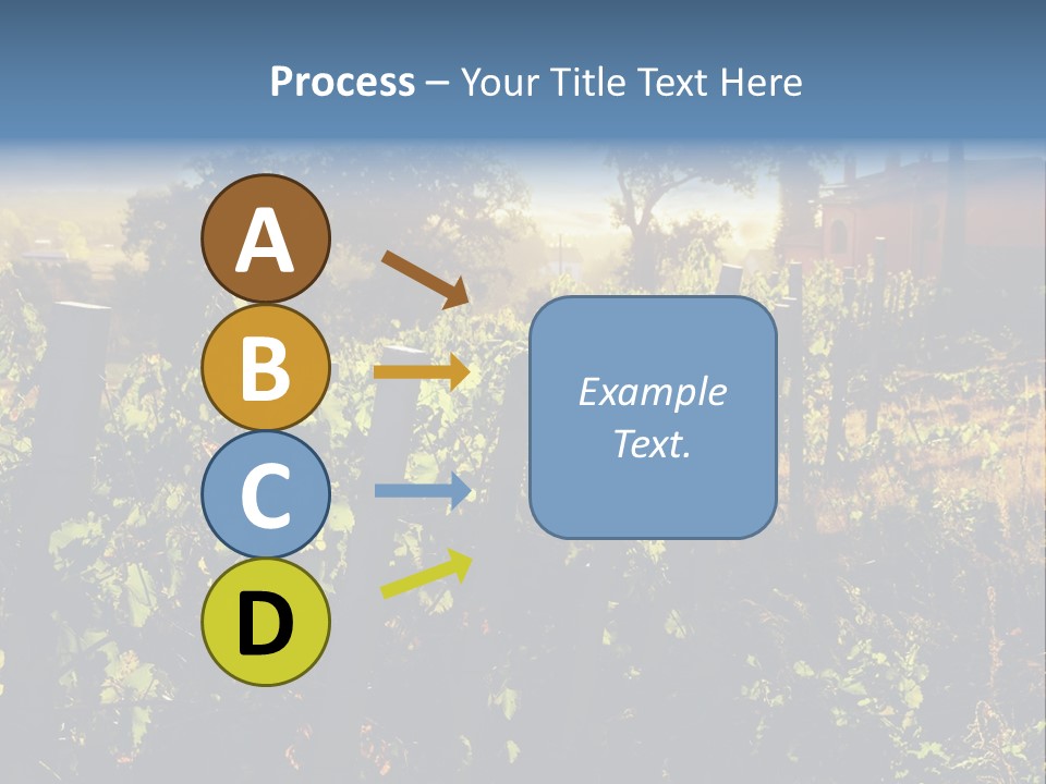 A Field With A Fence And A House In The Background PowerPoint Template