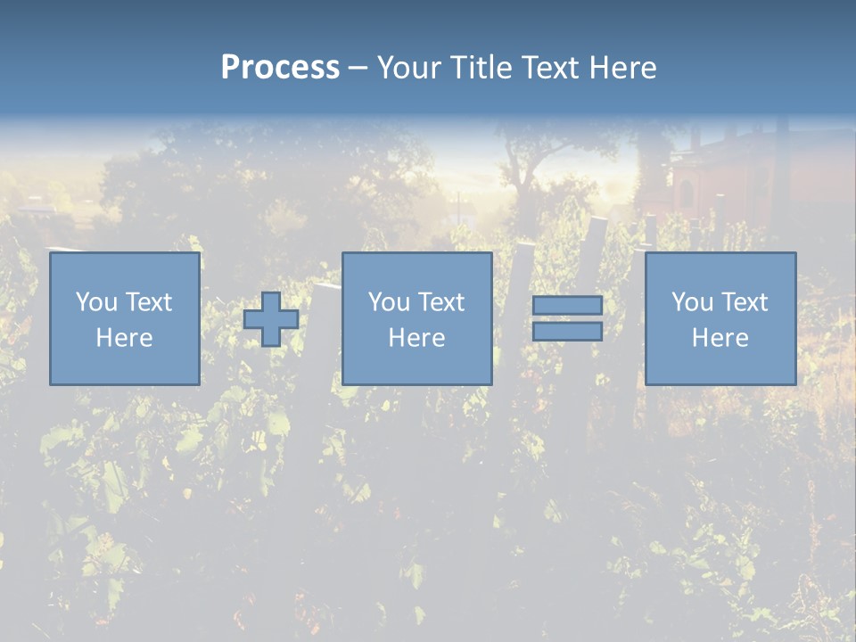 A Field With A Fence And A House In The Background PowerPoint Template