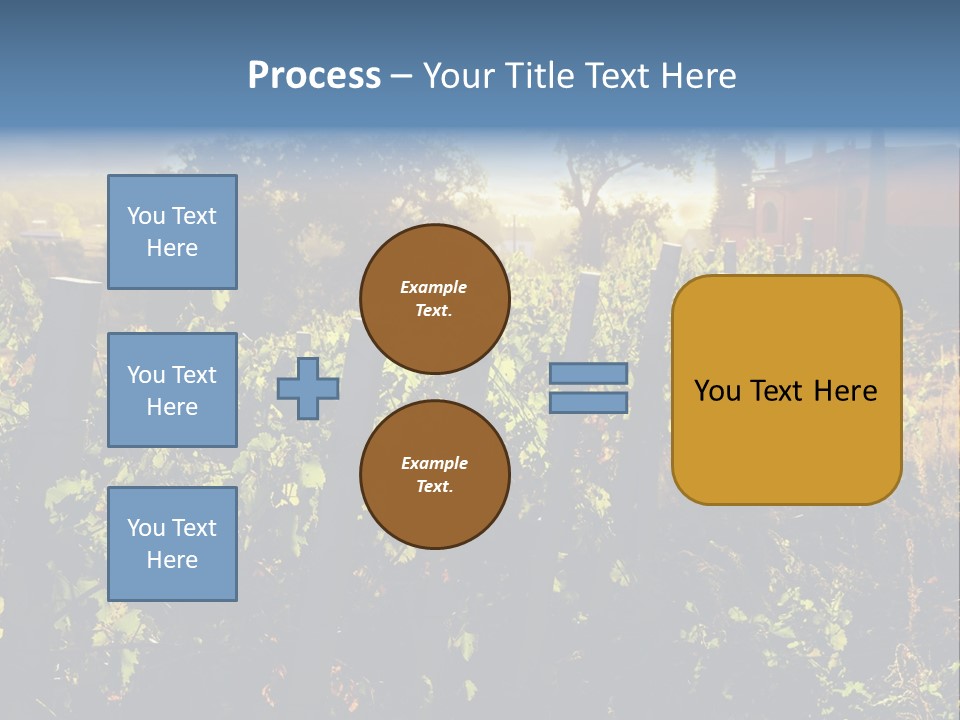 A Field With A Fence And A House In The Background PowerPoint Template