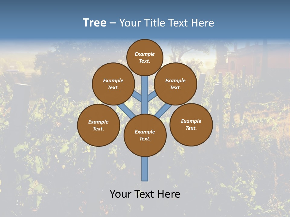 A Field With A Fence And A House In The Background PowerPoint Template