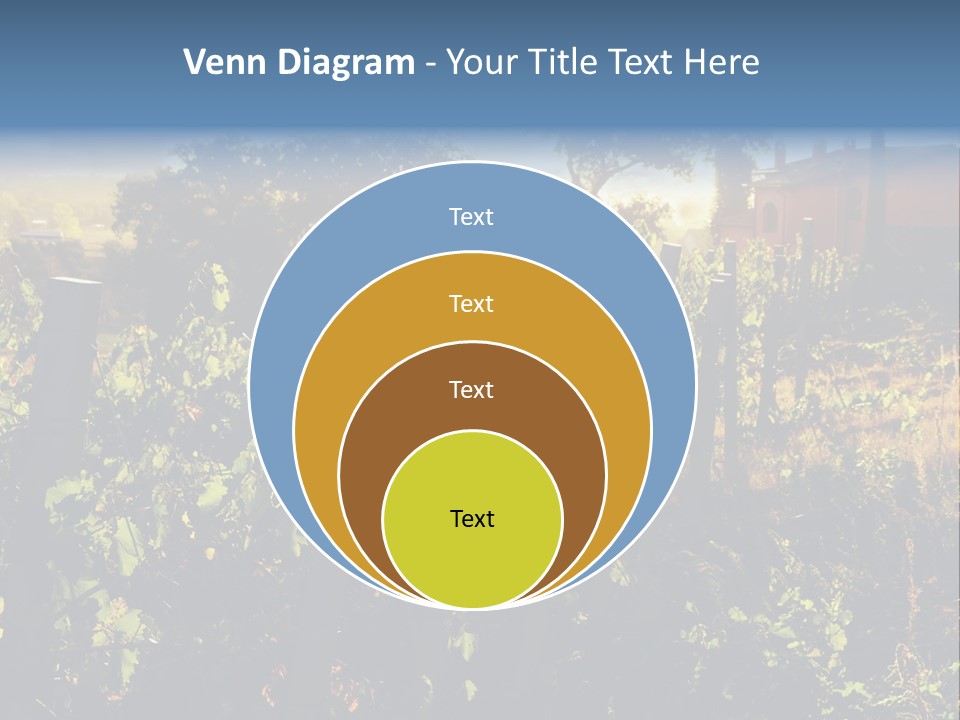 A Field With A Fence And A House In The Background PowerPoint Template