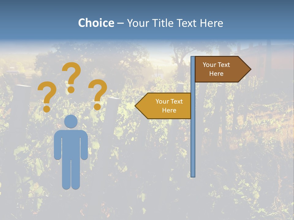 A Field With A Fence And A House In The Background PowerPoint Template