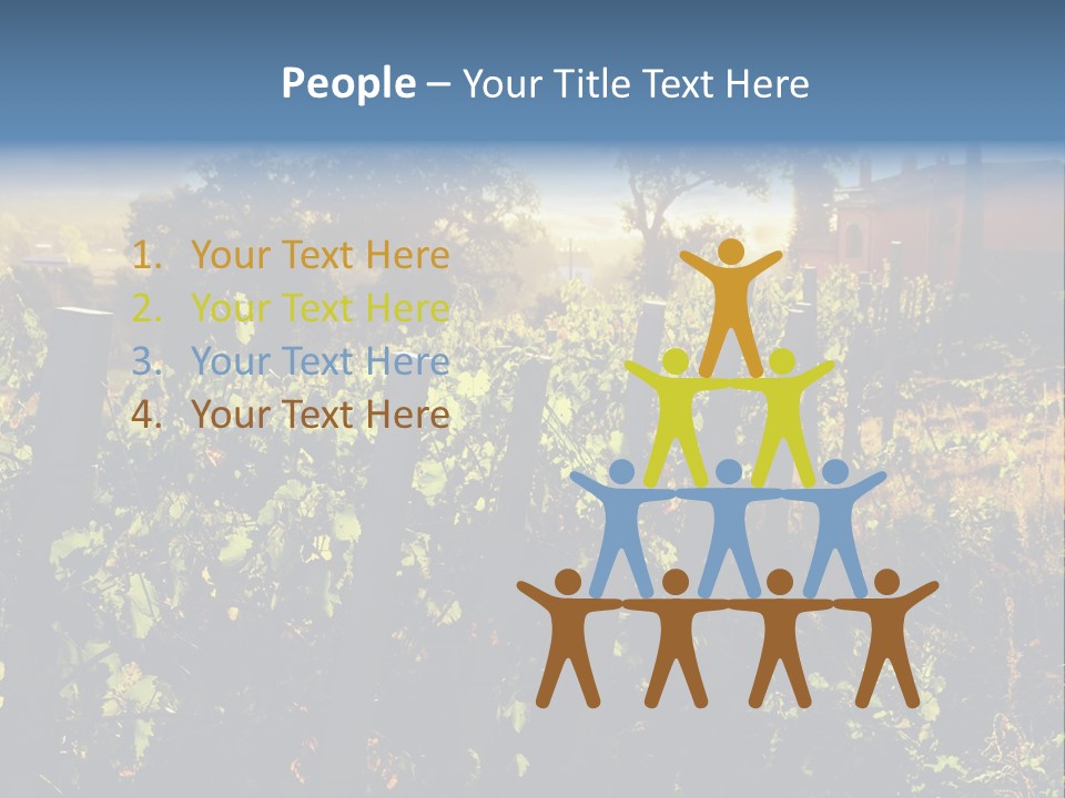 A Field With A Fence And A House In The Background PowerPoint Template