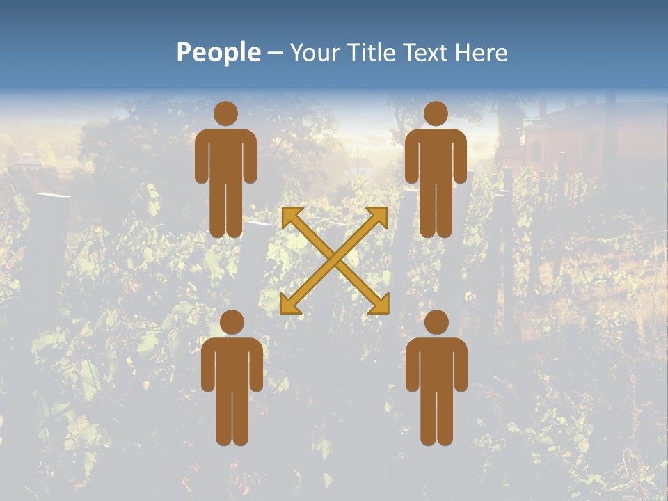 A Field With A Fence And A House In The Background PowerPoint Template