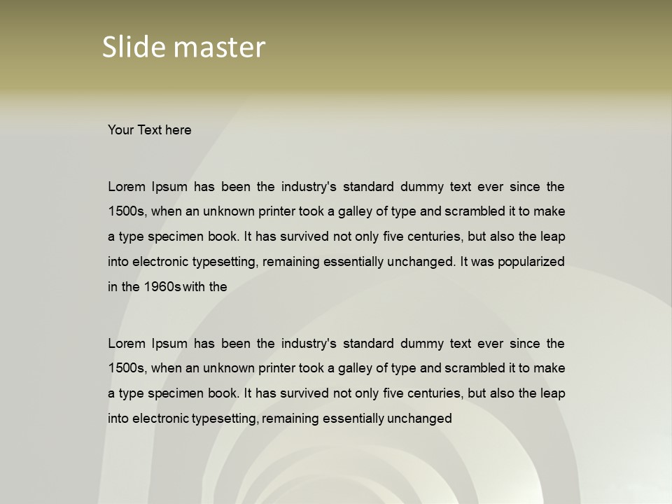 Arch Tunnel PowerPoint Template