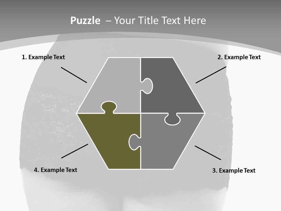 Black And White Shot Of Woman's Back In Y Vintage Panties PowerPoint Template