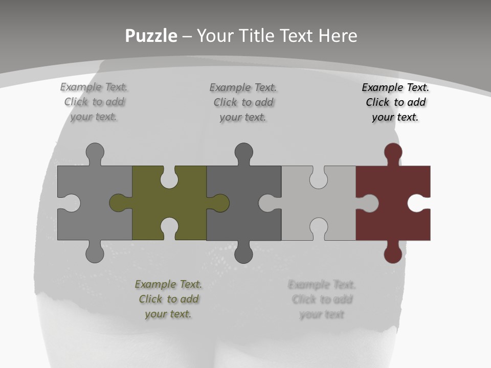 Black And White Shot Of Woman's Back In Y Vintage Panties PowerPoint Template