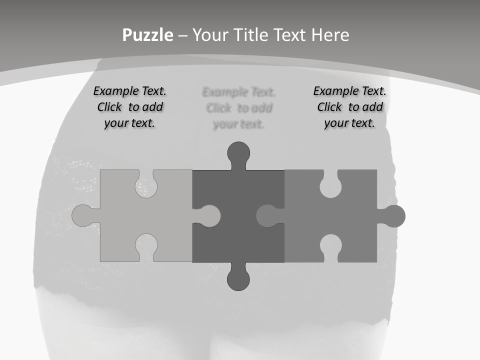 Black And White Shot Of Woman's Back In Y Vintage Panties PowerPoint Template