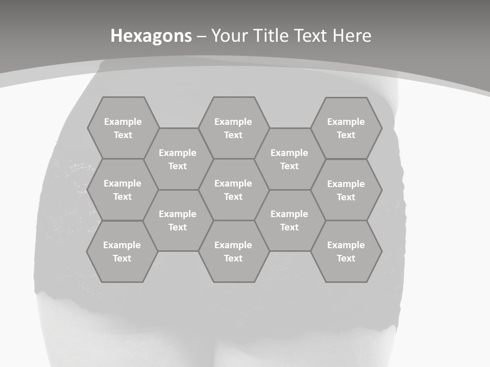 Black And White Shot Of Woman's Back In Y Vintage Panties PowerPoint Template