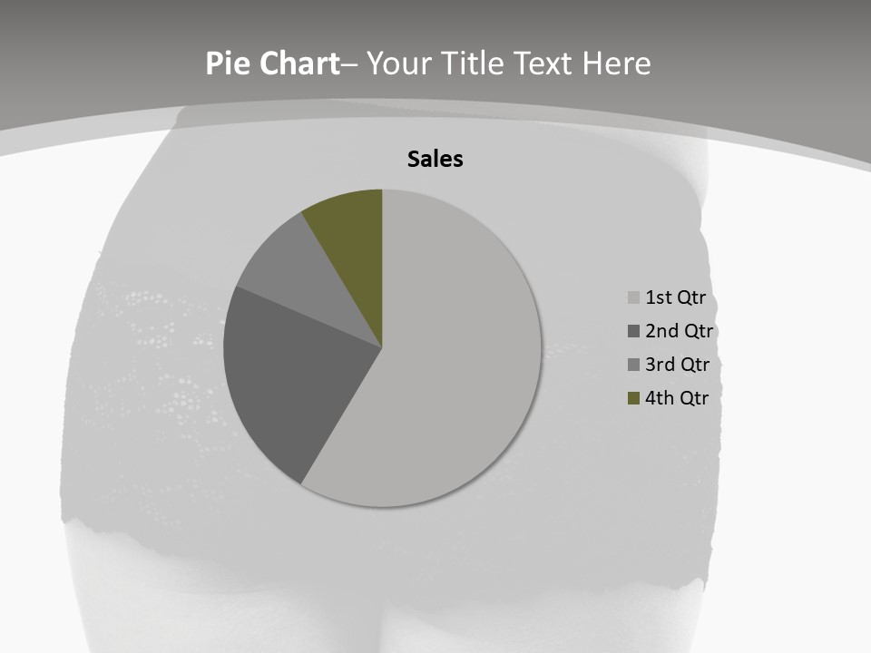 Black And White Shot Of Woman's Back In Y Vintage Panties PowerPoint Template