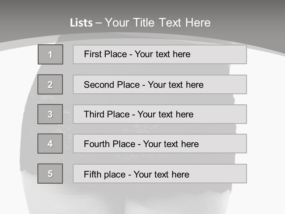 Black And White Shot Of Woman's Back In Y Vintage Panties PowerPoint Template
