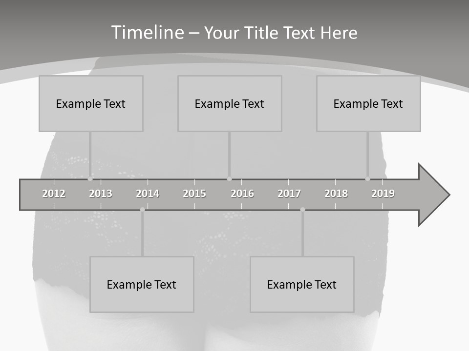 Black And White Shot Of Woman's Back In Y Vintage Panties PowerPoint Template