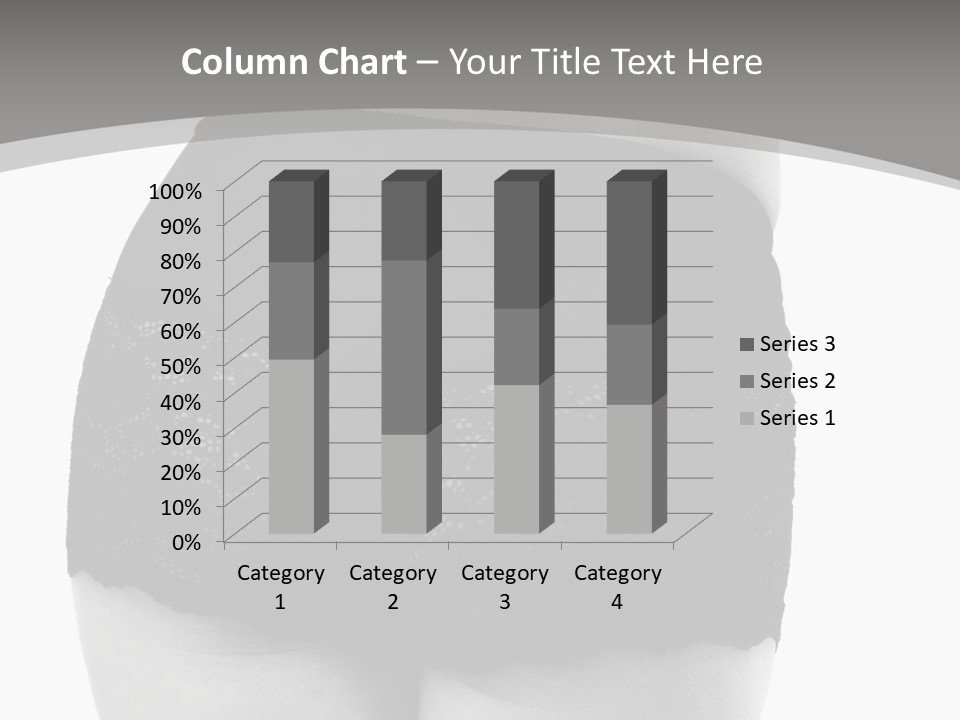 Black And White Shot Of Woman's Back In Y Vintage Panties PowerPoint Template