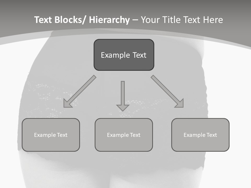 Black And White Shot Of Woman's Back In Y Vintage Panties PowerPoint Template